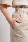 Zoe Linen Pants - Beige