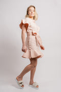 Fia Linen Dress - Dusty Pink