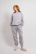Organic Crew Neck - Melerad grå