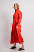 Yastrima LS Long Shirt Dress - Bittersweet