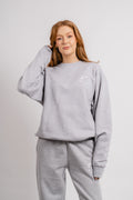Organic Crew Neck - Melerad grå