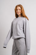 Organic Crew Neck - Melerad grå