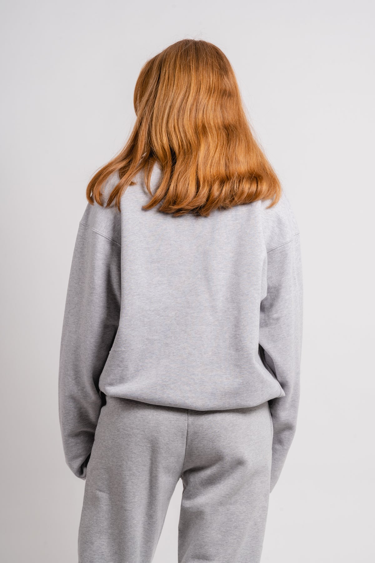 Organic Crew Neck - Melerad grå