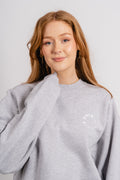 Organic Crew Neck - Melerad grå