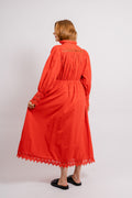 Yastrima LS Long Shirt Dress - Bittersweet