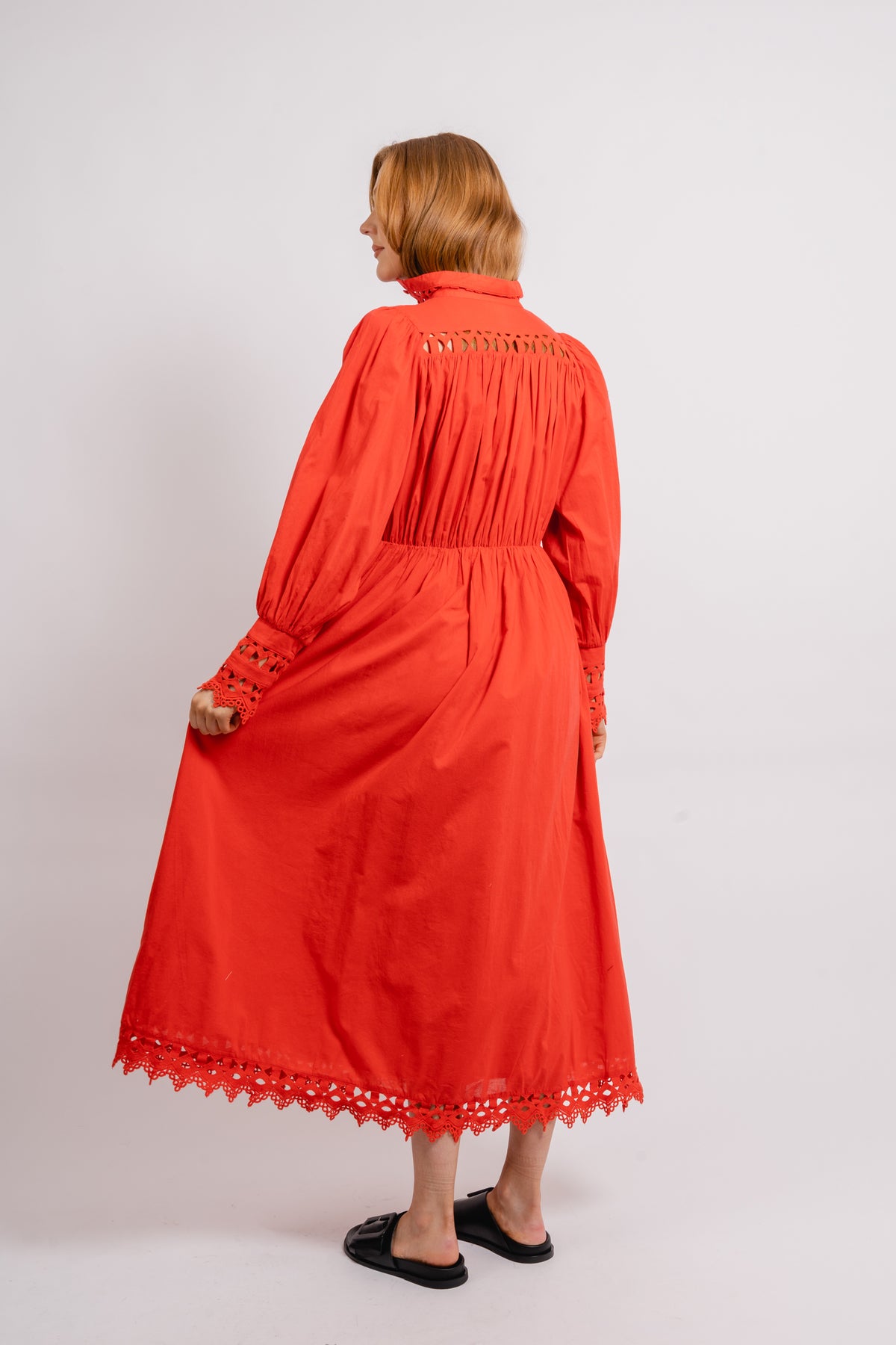 Yastrima LS Long Shirt Dress - Bittersweet