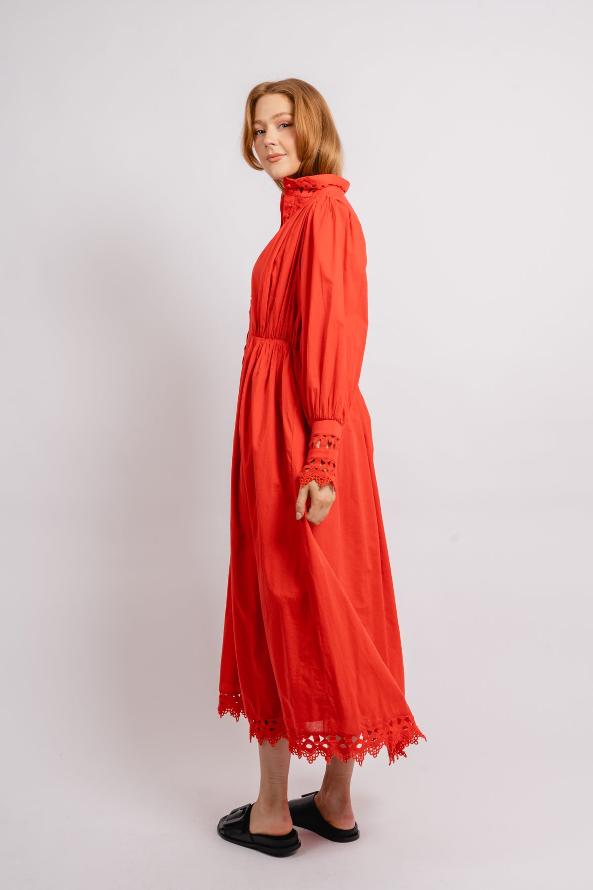 Yastrima LS Long Shirt Dress - Bittersweet