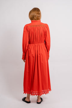 Yastrima LS Long Shirt Dress - Bittersweet