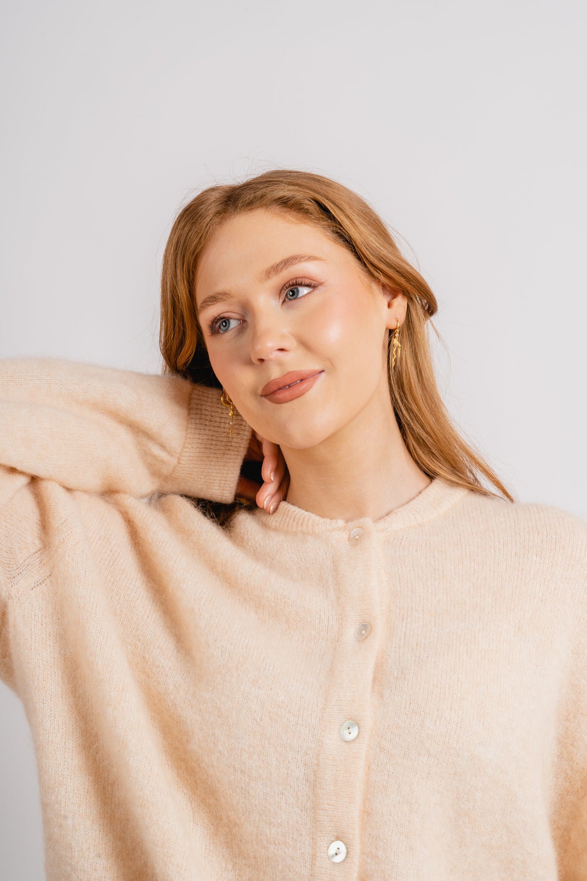 Zabidoo Cardigan - Biscuit Chine