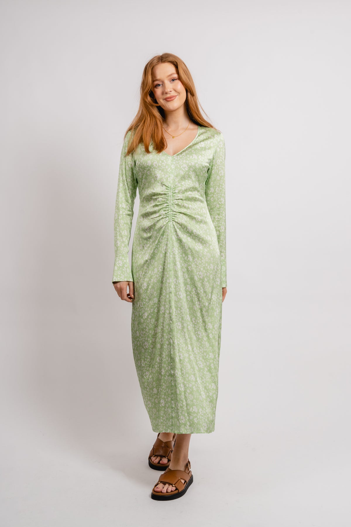Eve Dress - Faded Green