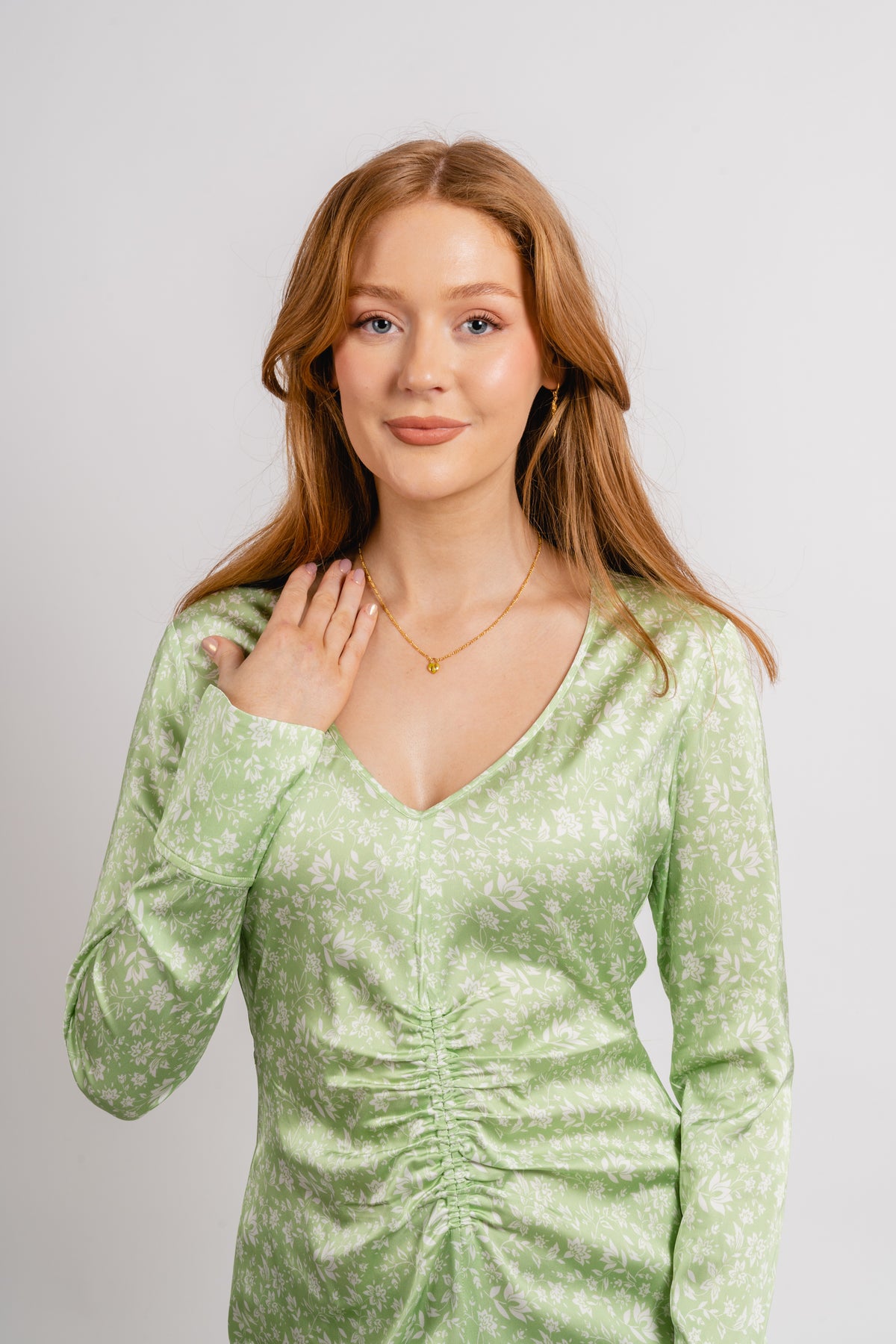 Eve Dress - Faded Green