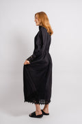 Yastrima LS Long Shirt Dress - Black