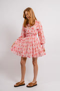 Georgette Mini Dress - Pink Blossom