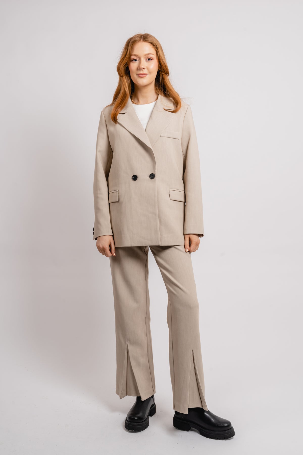 Devaki Blazer - Sand Melange