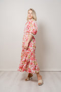 Cotton Slub Midi Dress - Daisy Garden