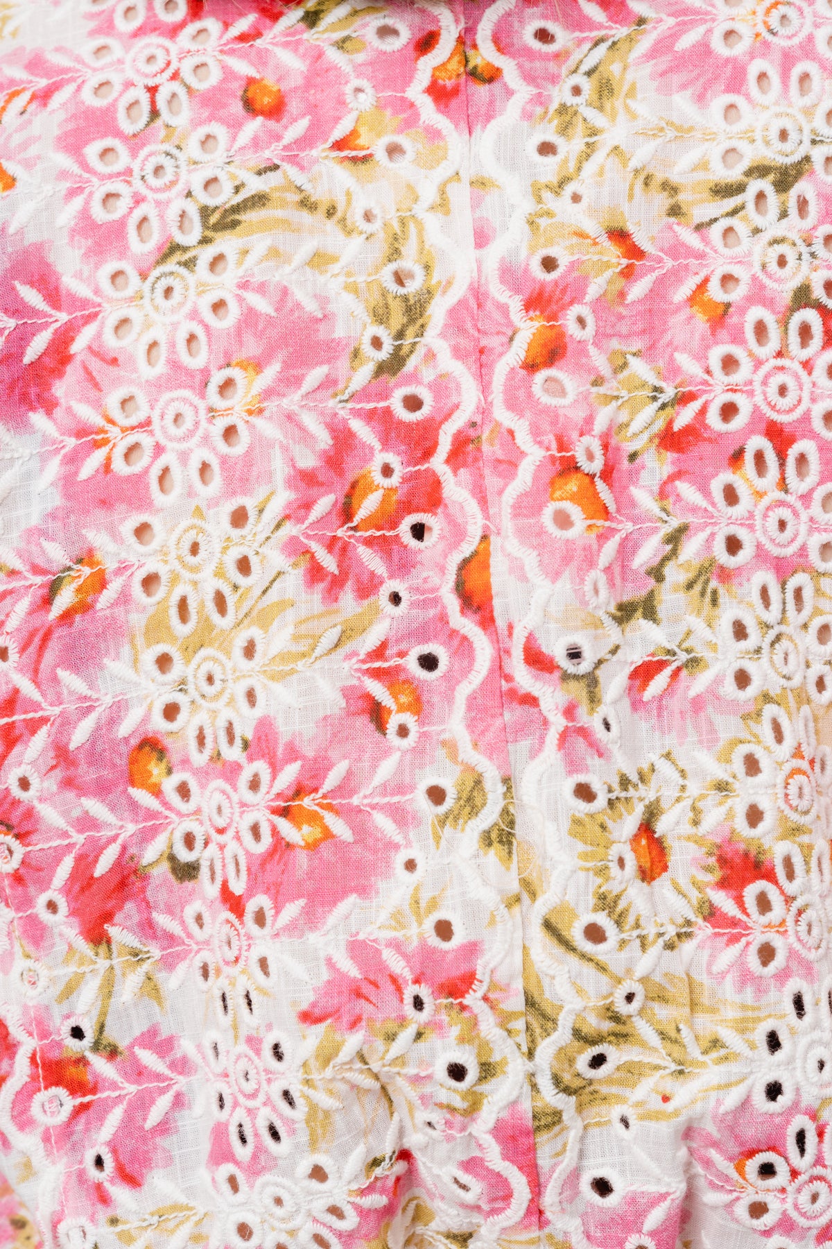 Cotton Slub Midi Dress - Daisy Garden
