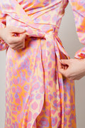 Lara Dress - Leo Orange