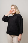 AmosIW Blus - Svart