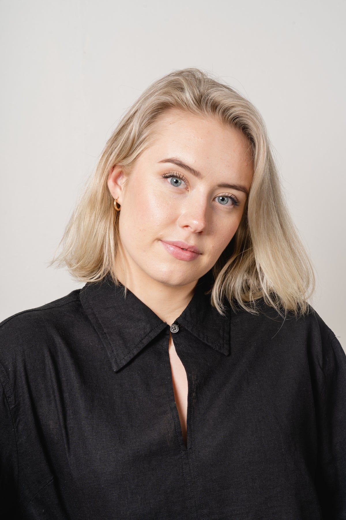 AmosIW Blus - Svart