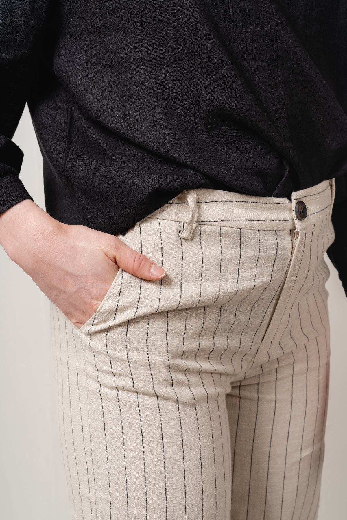 NinnesPW Pants - Black Stripe