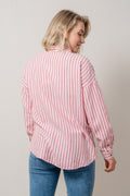 AmosIW Kiko Shirt - Pink Stripe
