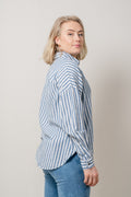 AmosIW Kiko Shirt - Blue Stripes