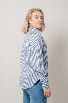 AmosIW Kiko Shirt - Blue Stripes
