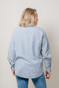 AmosIW Kiko Shirt - Blue Stripes