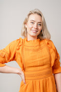 Katia Dress - Persimmon Orange