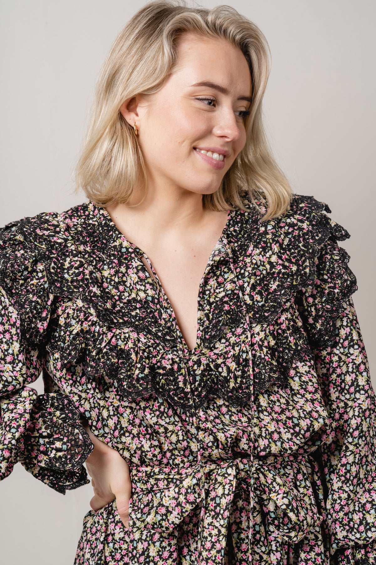 Lana Dress - Black Print
