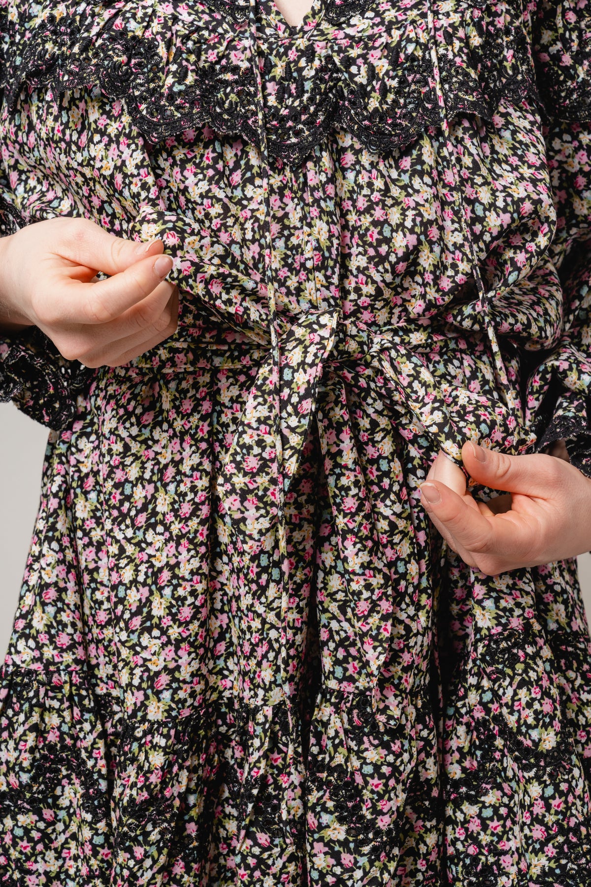 Lana Dress - Black Print