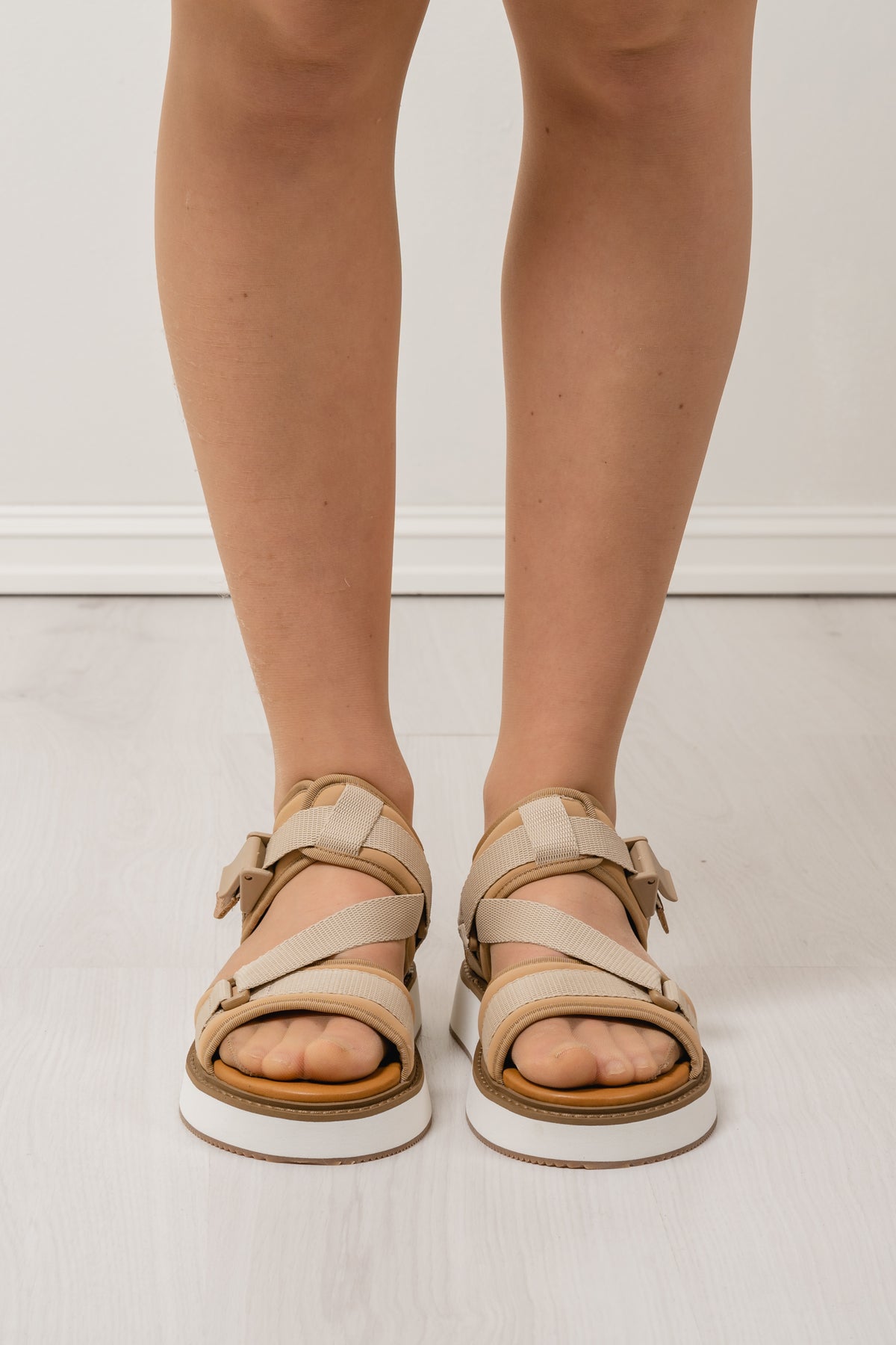 Mono Strap Sandal - Nude
