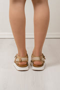 Mono Strap Sandal - Nude
