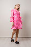 Linda klänning - Bow Pink