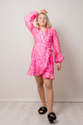 Linda klänning - Bow Pink