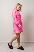 Linda klänning - Bow Pink