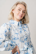Berta Dress - Blue Flower Garden