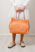 Rosmarie Straw Large Shopping - Peach/Pink