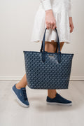 Eliza Large EW Open Tote Bag - Navy