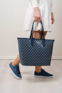 Eliza Large EW Open Tote Bag - Navy