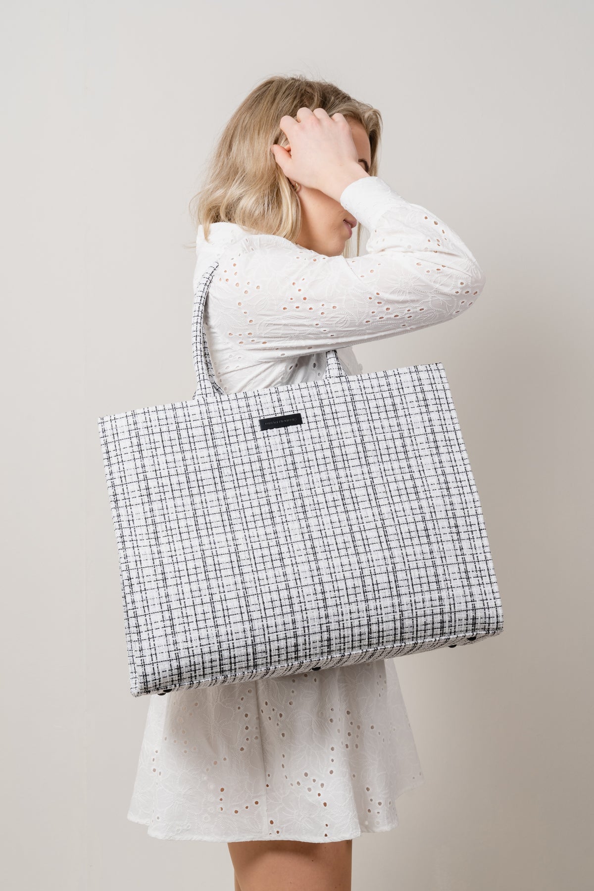 Venice Tote Bag - White/Black