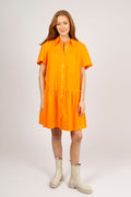 Sandrine Skjortklänning - Orange