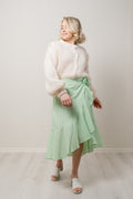 Yastia HW Midi Wrap Skirt - Summer Green