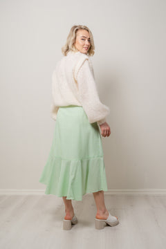 Yastia HW Midi Wrap Skirt - Summer Green