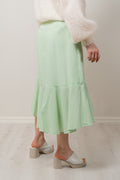 Yastia HW Midi Wrap Skirt - Summer Green