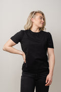 Janine Puff Tee - Black