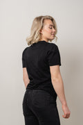 Janine Puff Tee - Black