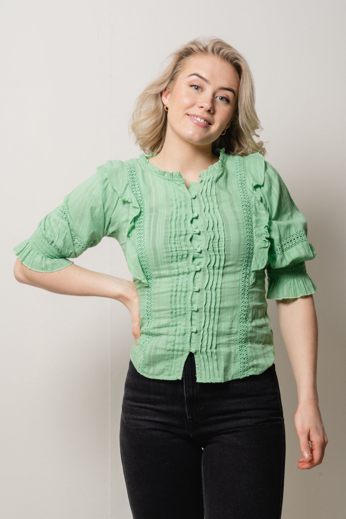 Rebekka Blouse - Absinthe Green