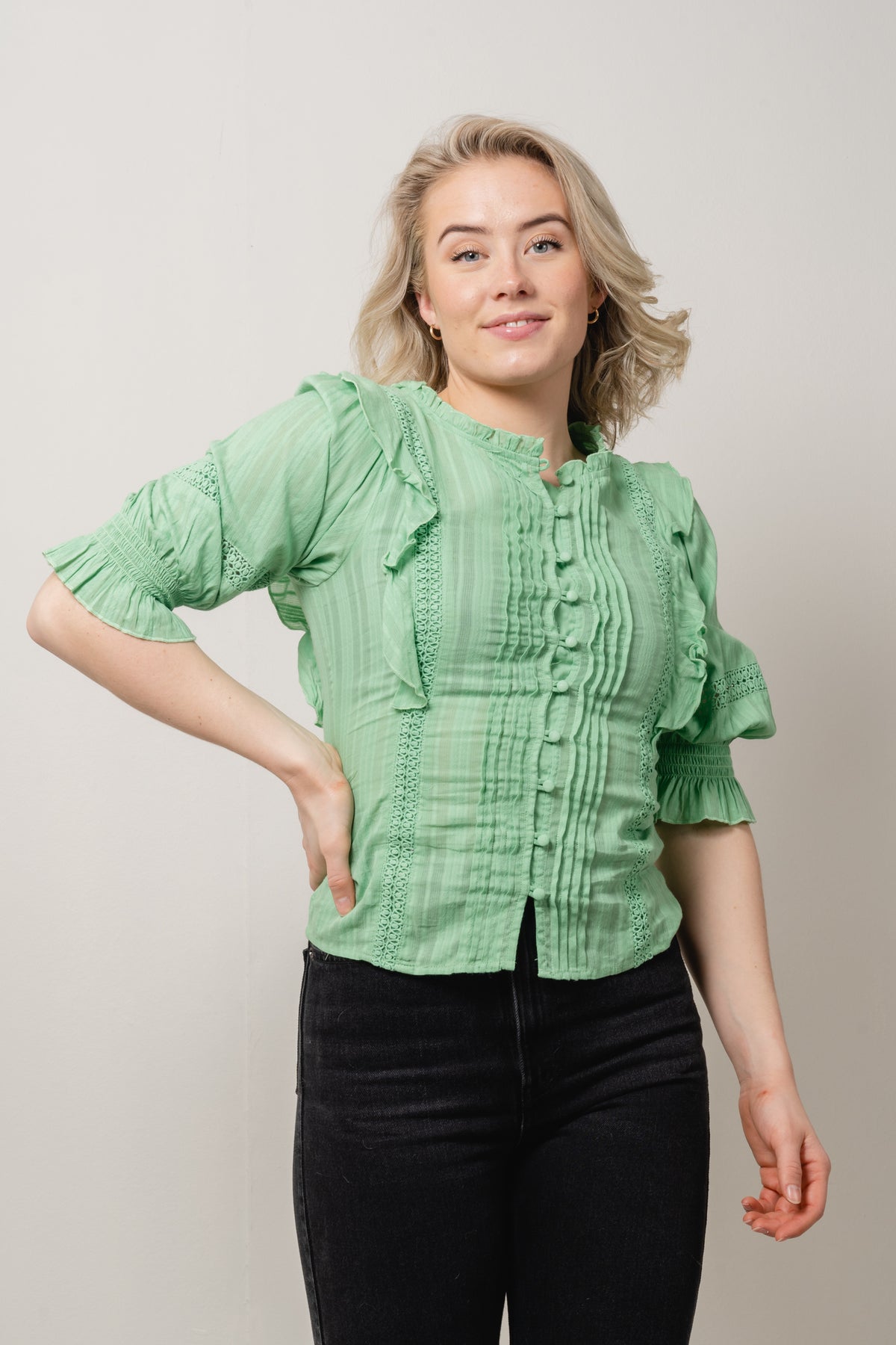 Rebekka Blouse - Absinthe Green