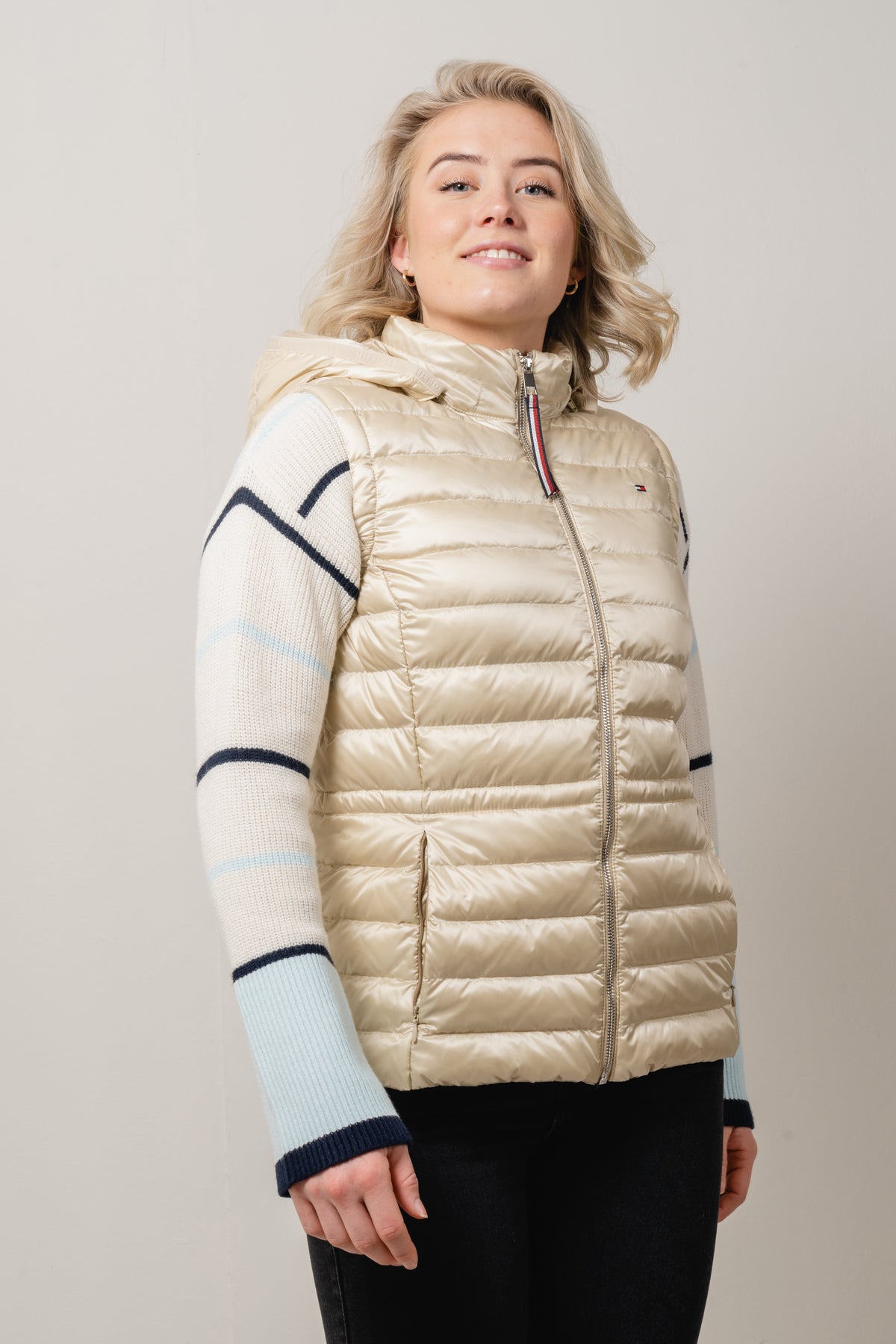 Down Filled Puffer Vest - Light Sandalwood
